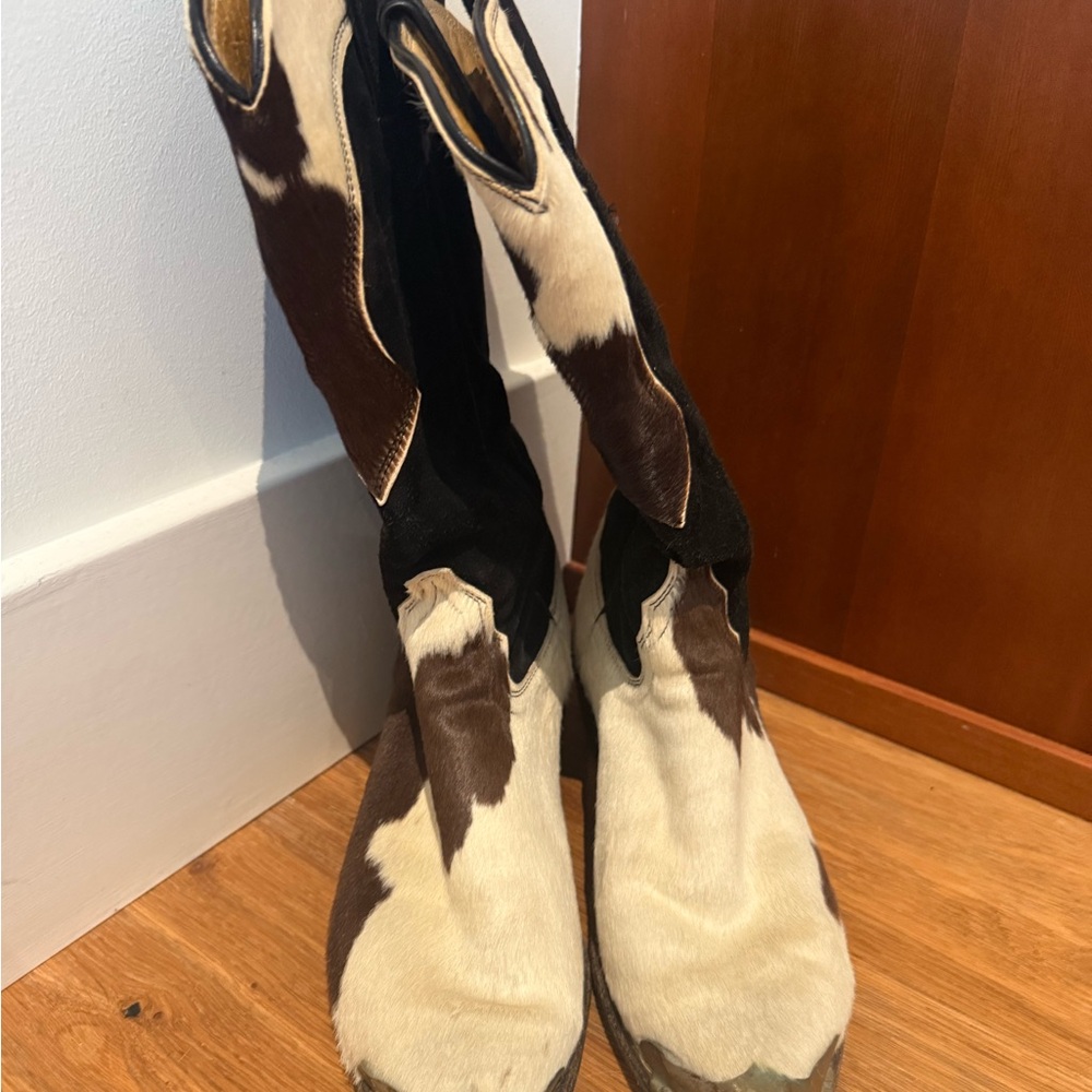 Cowhide Western Boots